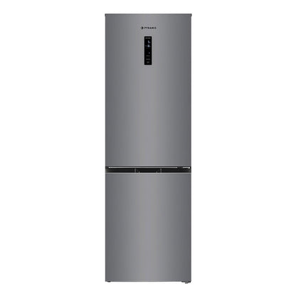 Combina frigorifica Pyramis FSO 185 Inox, Inverter, total NO FROST, clasa E, capacitate totala 323 litri - EpicHome.ro