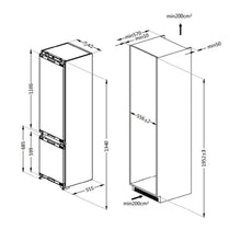 Combina frigorifica incorporabila Pyramis BBI 193RO, NO FROST, clasa F, capacitate totala 310 litri - EpicHome.ro