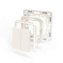 Comutator de perete Shelly BLU Wall Switch 4 + rama Busch-Jaeger - EpicHome