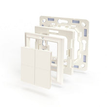 Comutator de perete Shelly BLU Wall Switch 4 + rama Gira Merten - EpicHome