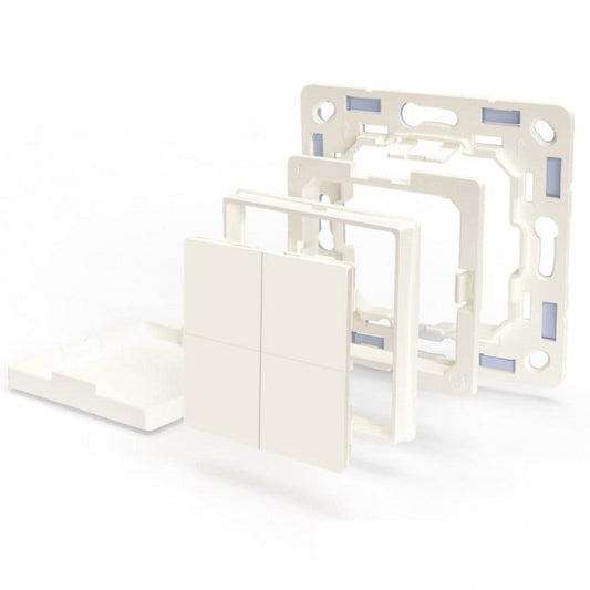 Comutator de perete Shelly BLU Wall Switch 4 + rama pentru cadre Legrand Shelly - EpicHome