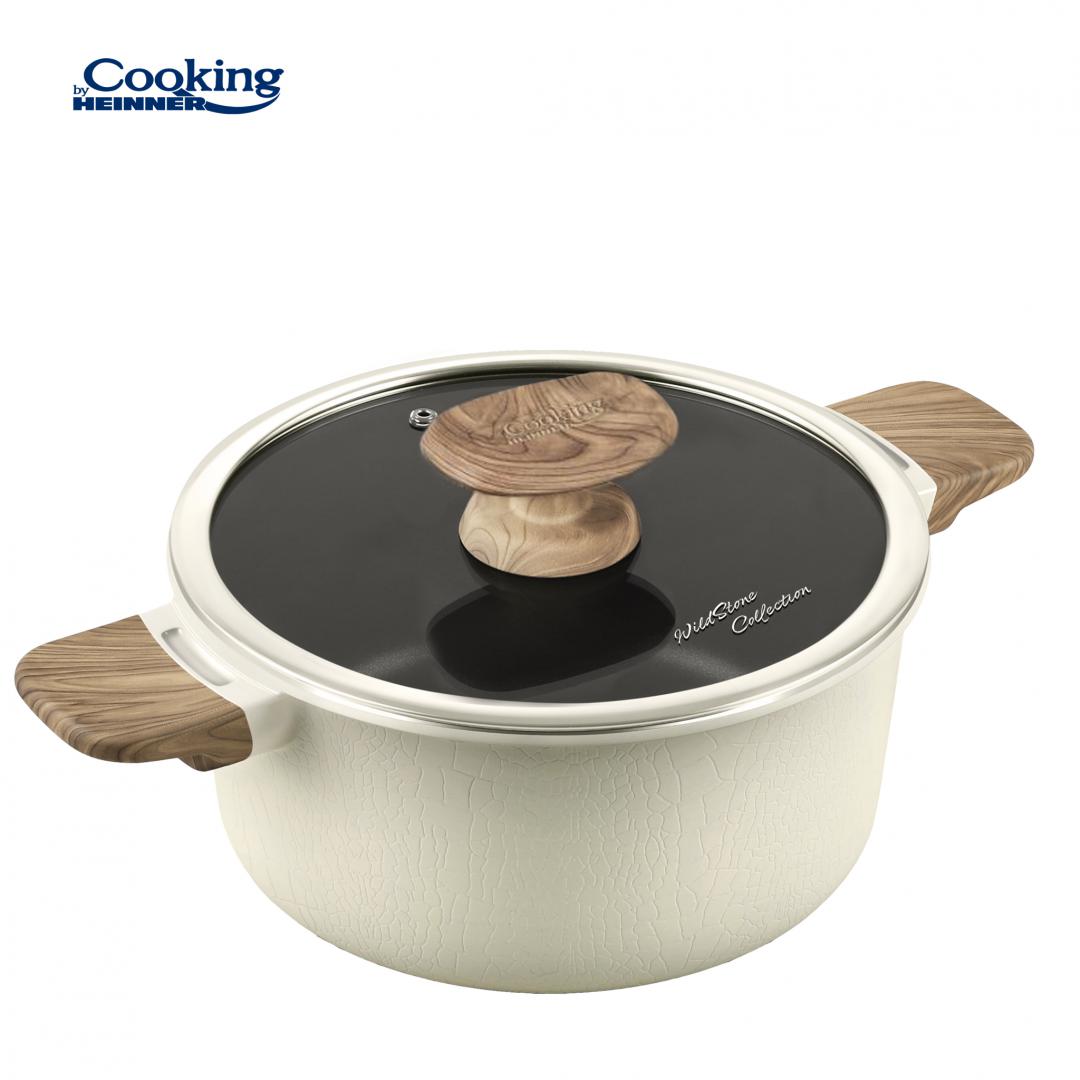 Cratita Aluminiu+Capac 20X9.5Cm,2.5 L, Wild Stone, Cooking By Heinner - EpicHome