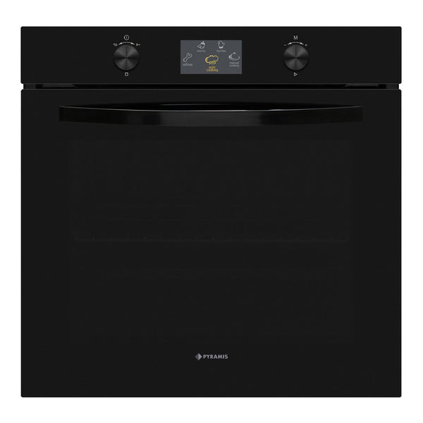 Cuptor electric Pyramis 6OIN BO112V Full Black Glass, 9 functii, moduri automate de gatit, clasa A, 78 litri, Touch control - EpicHome.ro