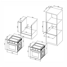 Cuptor electric Pyramis BAS 1001 Inox & Black Glass, 8 functii, clasa A, 63 litri, timer mecanic, butoane rotative - EpicHome.ro