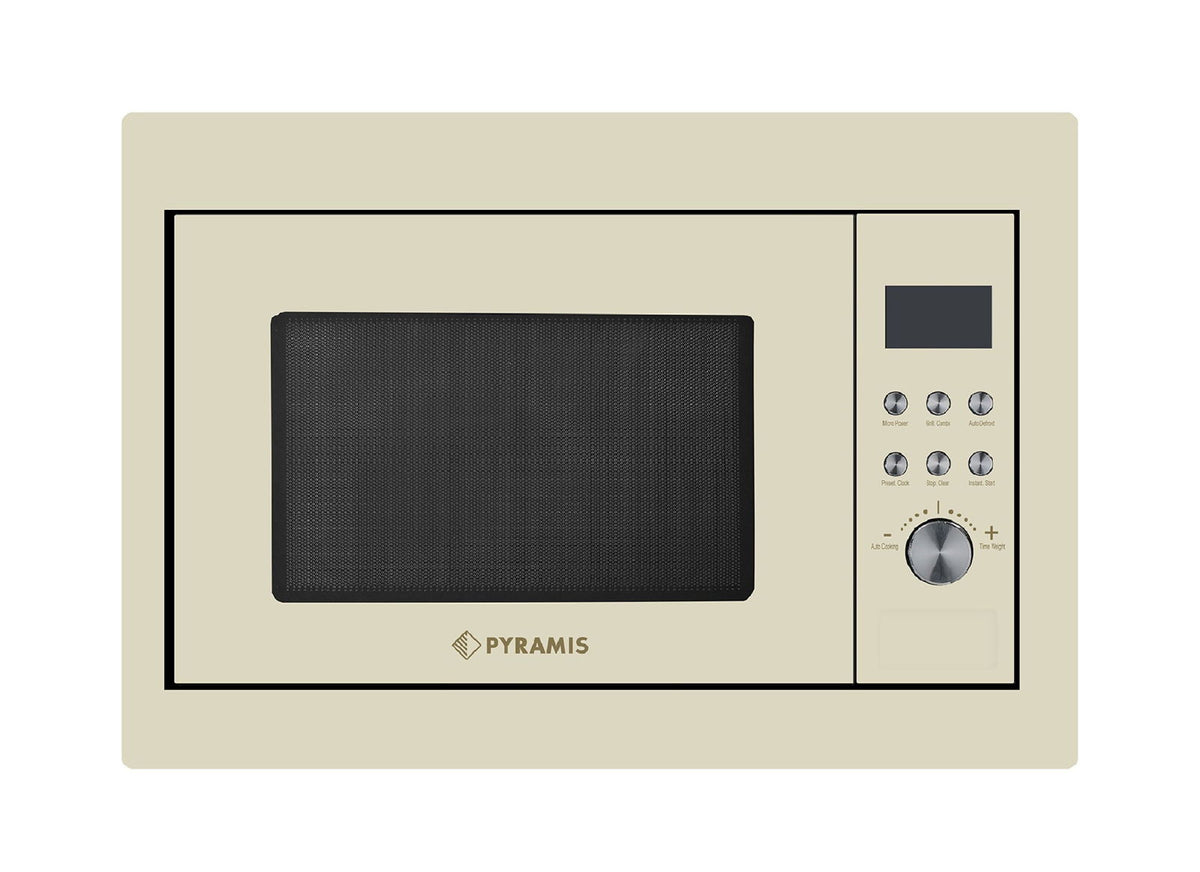 Cuptor microunde incorporabil Pyramis 30UG Beige, 30 litri, 1000 W, 8 func?ii automate, 594x457x398mm - EpicHome.ro