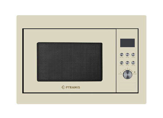 Cuptor microunde incorporabil Pyramis 30UG Beige, 30 litri, 1000 W, 8 funcţii automate, 594x457x398mm - EpicHome.ro
