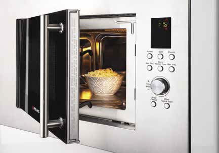 Cuptor microunde incorporabil Pyramis 30 Inox, 23 litri, 900 W, 8 funcţii automate, 595x390x395mm - EpicHome.ro