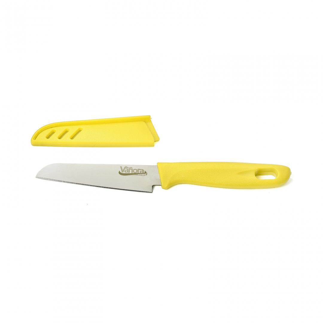 Cutit  Cu Teaca  9.5 Cm, Galben - EpicHome