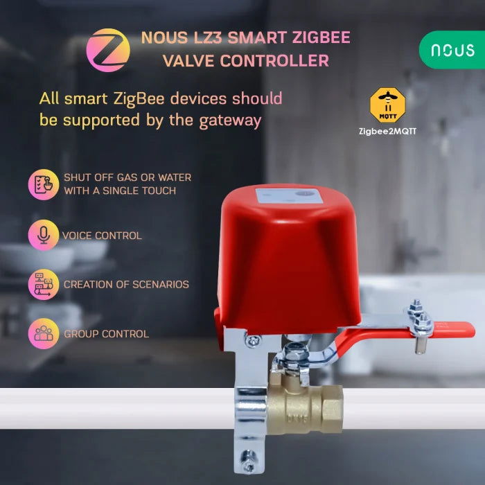 Electrovalva Smart cu Temporizator NOUS LZ3 , ZIGBEE - EpicHome.ro