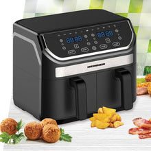 Friteuza dubla cu aer cald Heinner Double Master HAF-KDB1700BK, 8.5L, 1700W, doua cosuri detasabile antiaderente - EpicHome