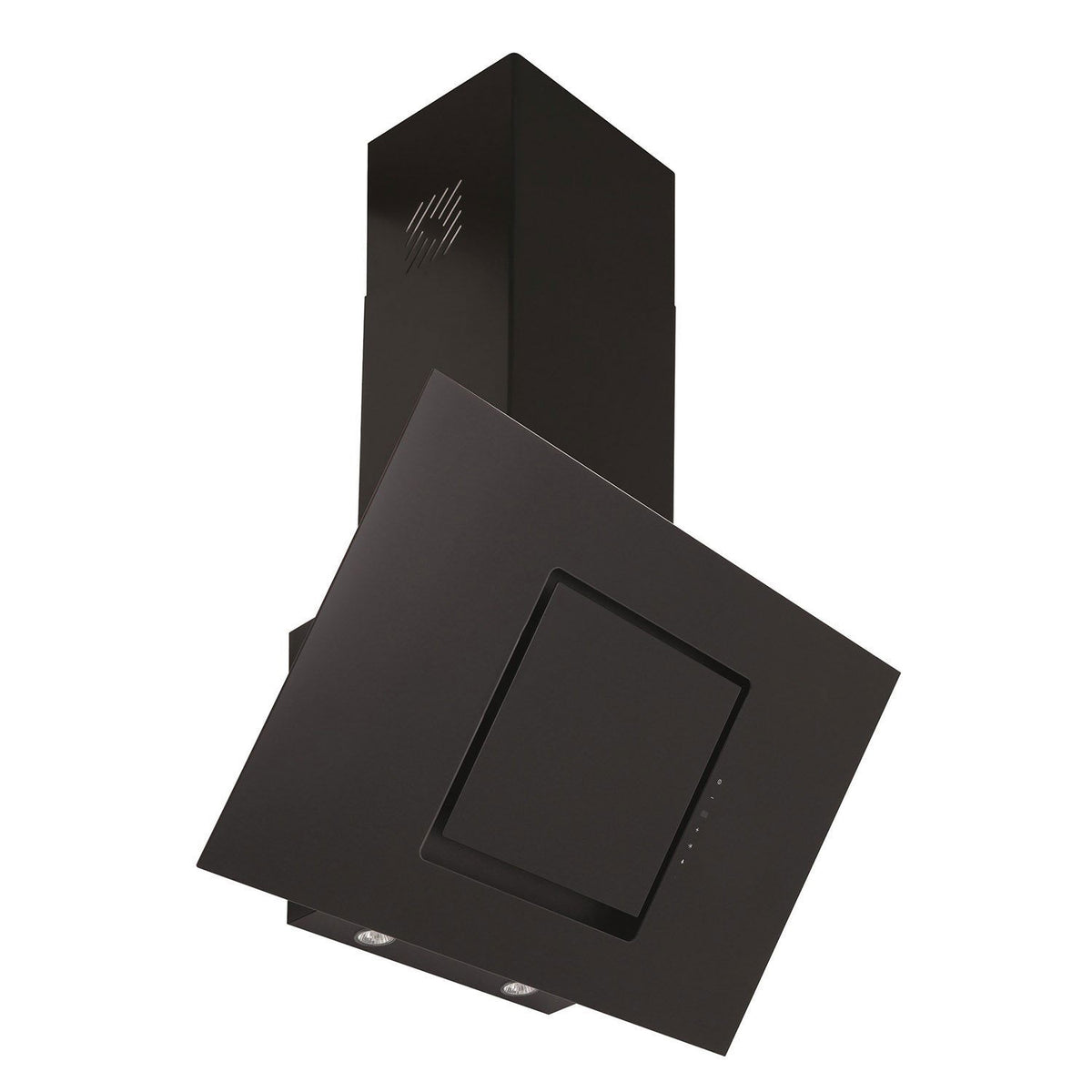 Hota decor Pyramis ARONDO Black Glass, 1 motor, Touch control, Timer, 494m³h - EpicHome.ro