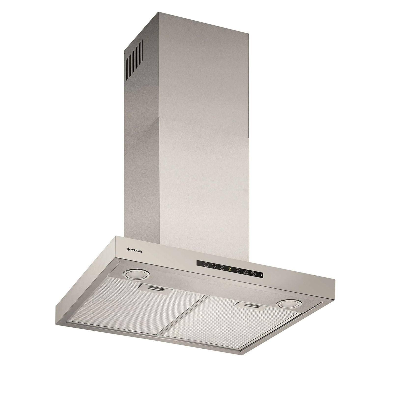 Hota decor Pyramis Agilo NT Inox, 1 motor turbo, 679m³h, Touch control, Timer, Display - EpicHome