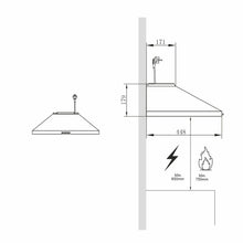 Hota decor Pyramis MDSC, 1 motor, butoane pivotante, 408m³h, 60cm - EpicHome.ro