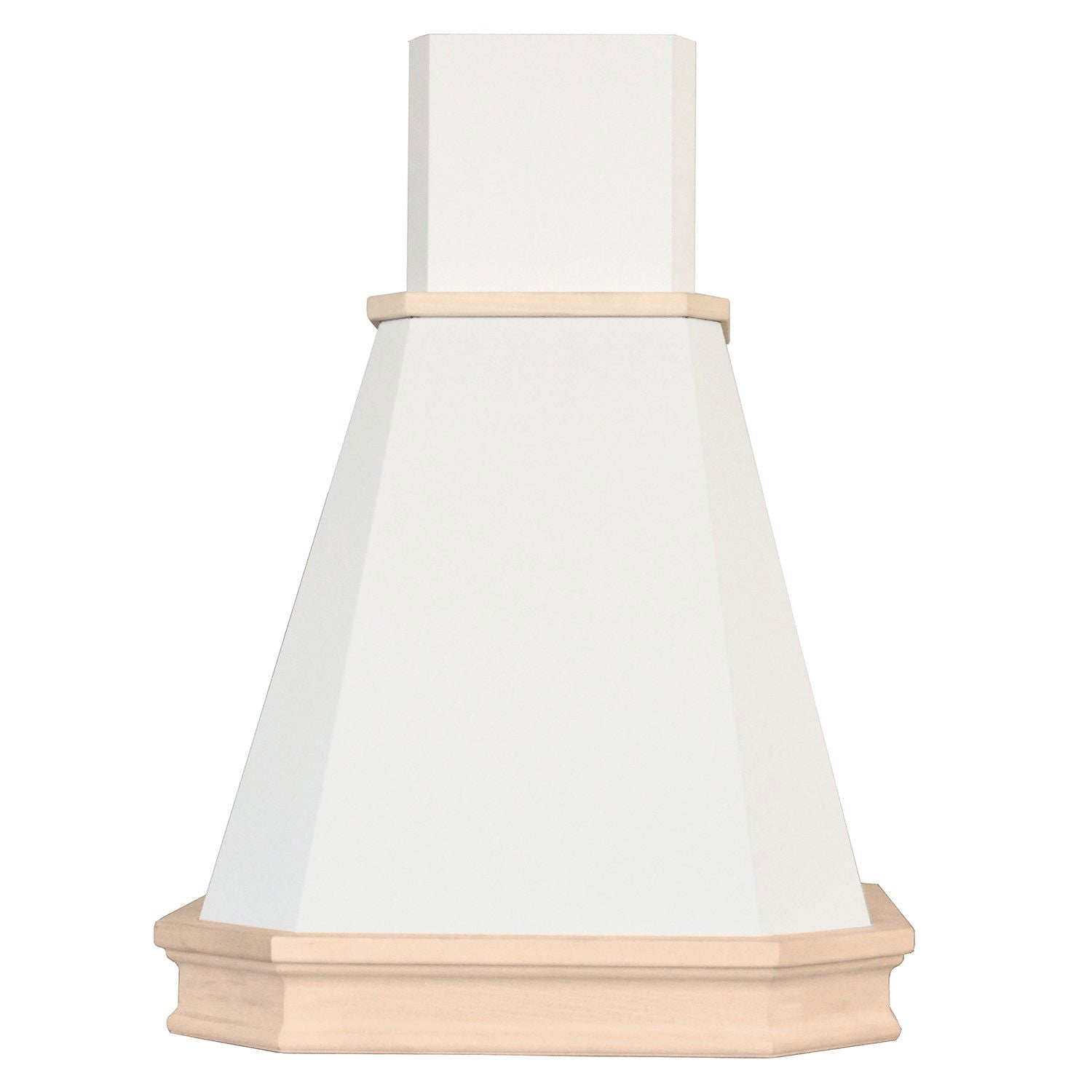 Hota decor Pyramis Rustic Chimney ELITELINE, 1 motor turbo, finisaj bej & lemn natur, 368m³h - EpicHome.ro