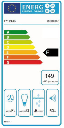 Hota decor Pyramis Rustic Chimney ELITELINE, 1 motor turbo, finisaj bej & lemn natur, 368m³h - EpicHome.ro