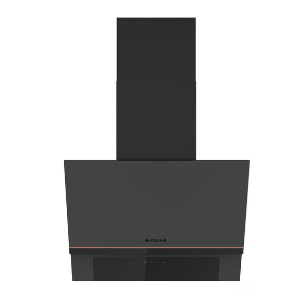 Hota decorativa Pyramis Copper Line Black Glass Matt, 1 motor, Touch control, 60cm, 423m³h - EpicHome