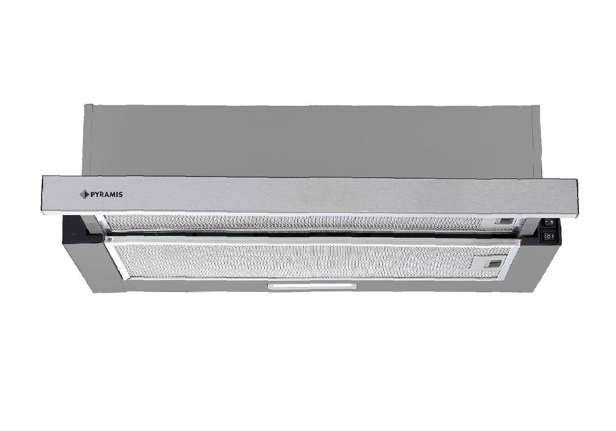 Hota telescopica Pyramis ATS1 Inox, 1 motor, 335m³h, 60cm - EpicHome.ro