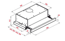 Hota telescopica Pyramis Ecoline, 2 motoare, 325m³h, 60cm - EpicHome.ro