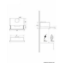 Hota telescopica Pyramis MDER Power, 1 motor, 409m³h, 60cm - EpicHome.ro