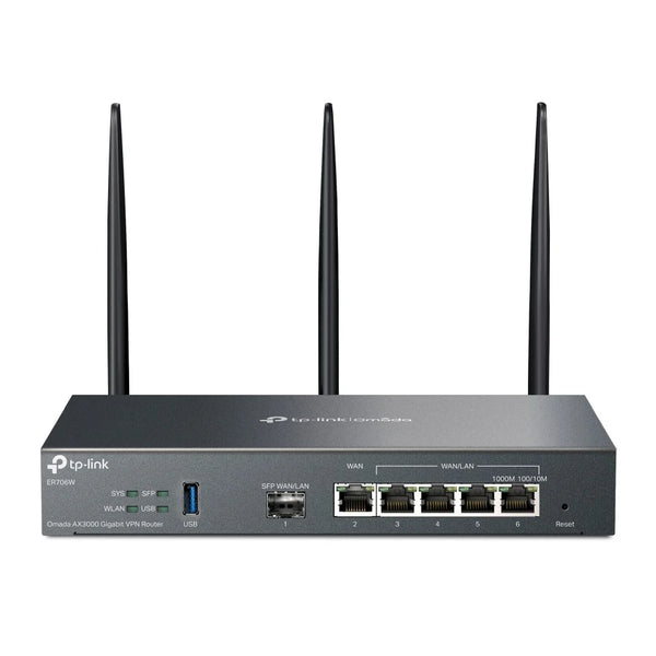 Router Wireless TP-Link Omada ER706W, VPN Wi-Fi 6 AX3000 Multi-WAN