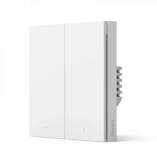 Intrerupator smart Aqara H1, Zigbee, NU necesita NUL, 2 canale - EpicHome.ro
