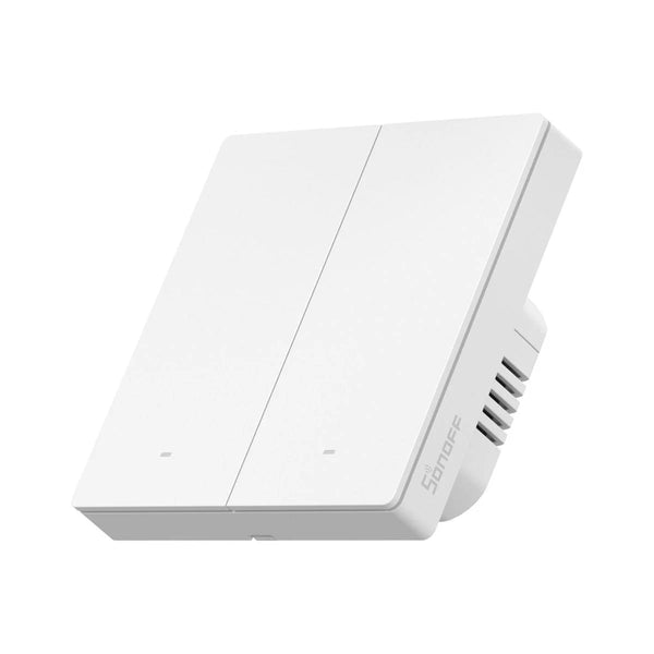 Intrerupator smart Sonoff T5-2C-86, Wireless cu full touch (2 canale), lumina LED 5A/1200W - EpicHome.ro