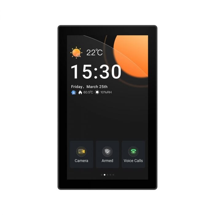 Intrerupator smart cu touch si functie termostat Sonoff NSPanel PRO 120, Hub Zigbee si Matter integrat, negru - EpicHome
