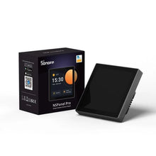 Intrerupator smart cu touch si functie termostat Sonoff NS Panel PRO, Wireless, negru - EpicHome.ro