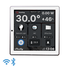 Intrerupator smart cu touchscreen Shelly Wall Display, Wi-Fi, Alb sau Negru, Bluetooth - EpicHome.ro