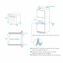 Cuptor electric Pyramis 60IN 2060_2061 MD, 10 functii, clasa A, 65 litri, Aqua Clean, butoane rotative, timer digital