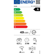 Masina de Spalat Candy RO 1496DWMT/1-S RapidO, 9kg, 1400,  A, BPM, MPS, 6D, WiFi+BT, Steam, White+White+white ring - EpicHome