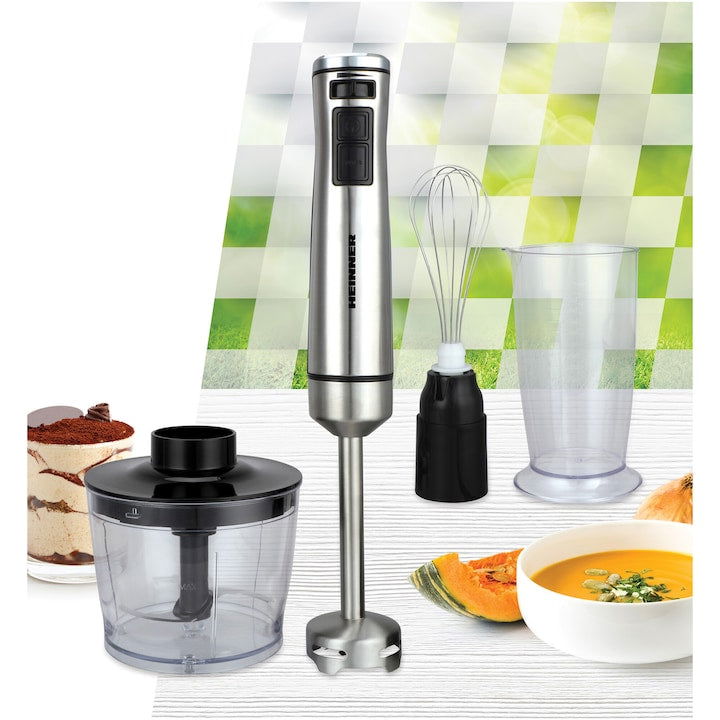 Mixer vertical Heinner HHB-DC1000SSBK, 1000W, viteza variabila + turbo - EpicHome