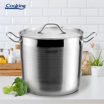 Oala cu capac Inox 26x21cm, 11L, Maestro, Cooking By Heinner - EpicHome
