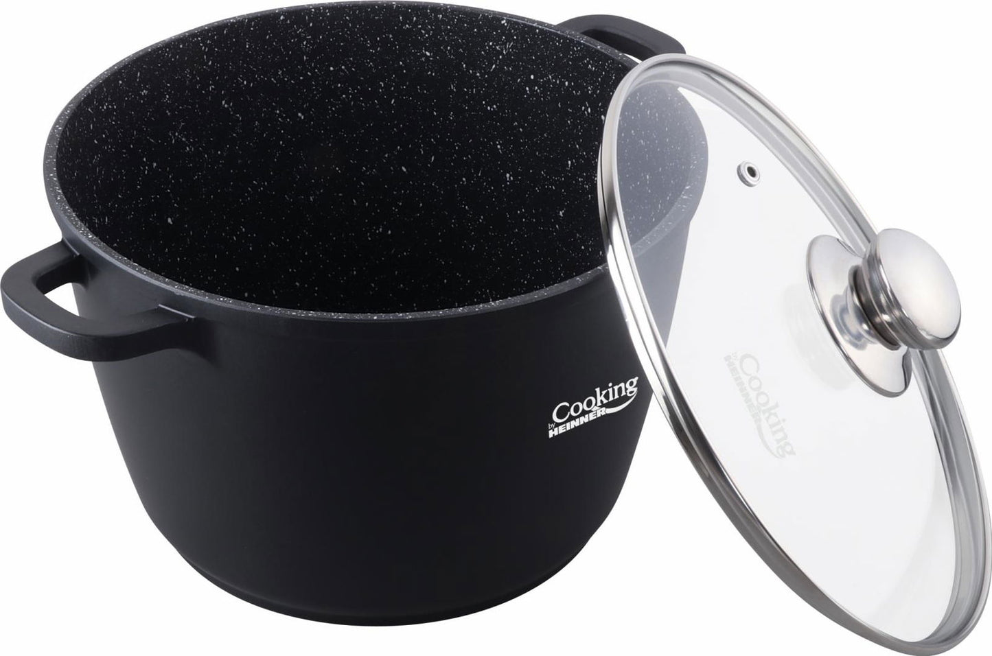 Oala din aluminiu turnat cu capac, 28x20cm, 10L, Dark Line, Cooking By Heinner - EpicHome