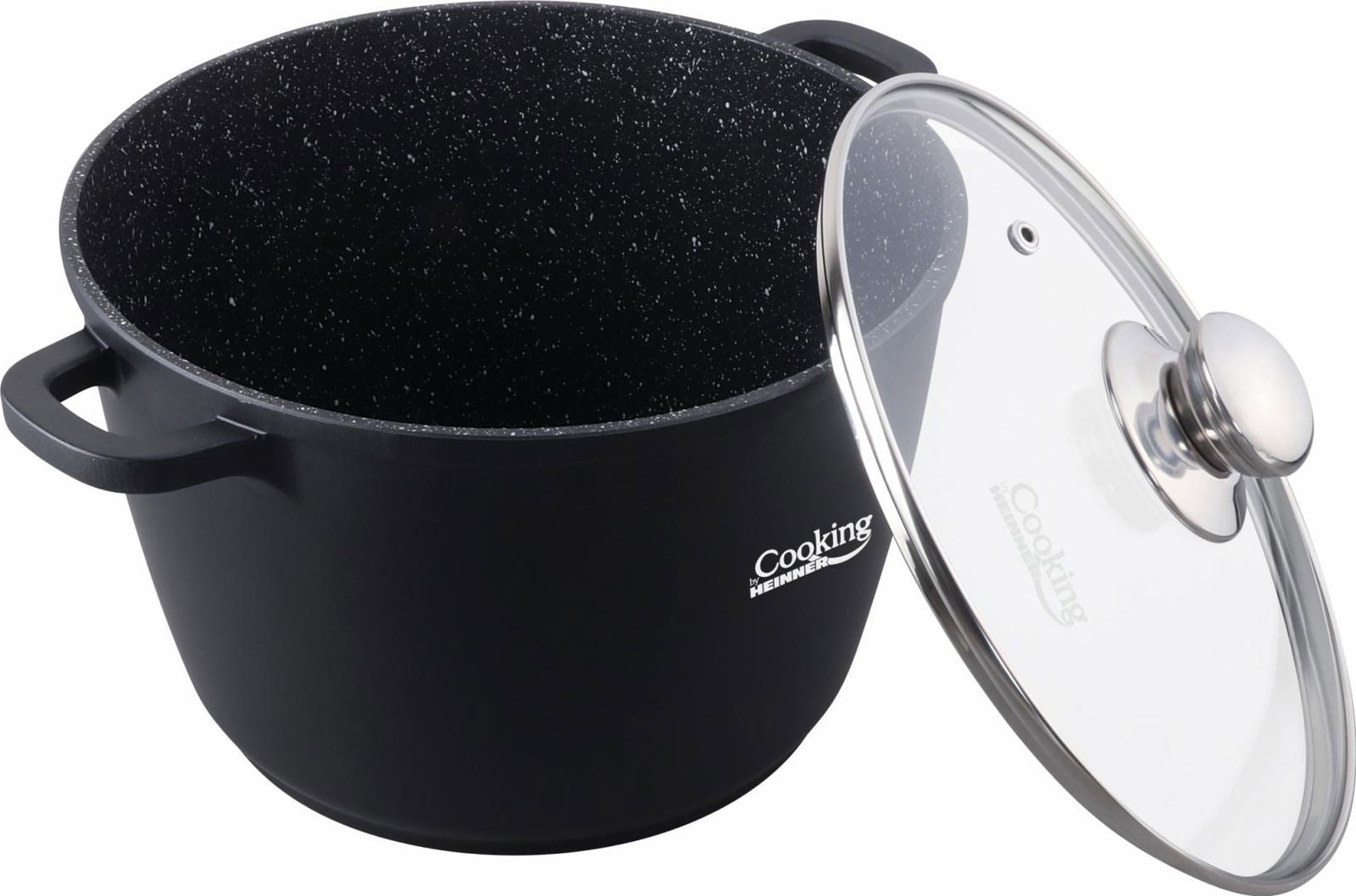Oala din aluminiu turnat cu capac, 28x20cm, 10L, Dark Line, Cooking By Heinner - EpicHome