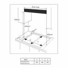 Plita gaz Pyramis 4102, Inox, gratare emailate, 60x51 cm