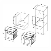 Pachet Pyramis 1P IX, cuptor electric incorporabil si plita gaz, 8 functii, clasa A, volum 63 litri, butoane rotative, Grill, 4 arzatoare, gratare emailate, finisaj Inox - EpicHome.ro