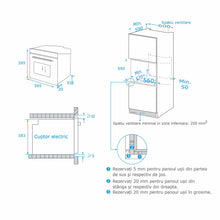 Pachet Pyramis 6P, cuptor electric incorporabil si plita gaz, 4 functii, clasa A, volum 65 litri, butoane retractabile, 4 arzatoare, gratare emailate, finisaj Inox - EpicHome.ro