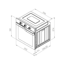 Pachet Pyramis Trio Copper Line 2082 Full Touch Black Glass Matt - cuptor electric, plita gaz si hota decorativa, 16 functii, clasa A, volum 72 l, Soft Close, Rotisor, ghidaje telescopice, 4 arzatoare, gratare fonta, finisaj sticla neagra mata - EpicHome