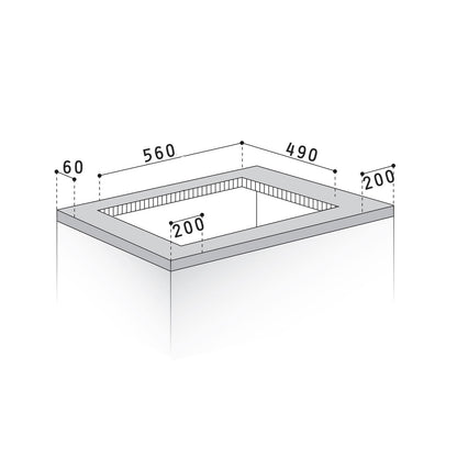 Plita gaz Pyramis 75PG 730, Inox, Wok, gratare fonta, 75x51 cm - EpicHome.ro