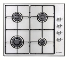 Plita gaz Pyramis PG60V 4G40 4002, Inox, gratare emailate, 58x51 cm - EpicHome.ro