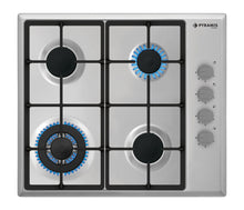 Plita gaz Pyramis Smartline SH 760, Inox, Wok, Gratare fonta, 59x52 cm - EpicHome.ro
