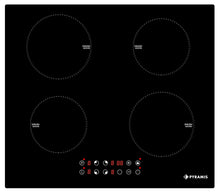 Plita inductie Pyramis 58IND910 Black Glass, 4 zone de gatit, Booster, 9 trepte de putere, 58x51 cm - EpicHome.ro