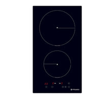 Plita inductie domino Pyramis PHI32230FMB Black Glass, 2 zone de gatit, Booster, 9 trepte de putere, 29x52 cm - EpicHome.ro
