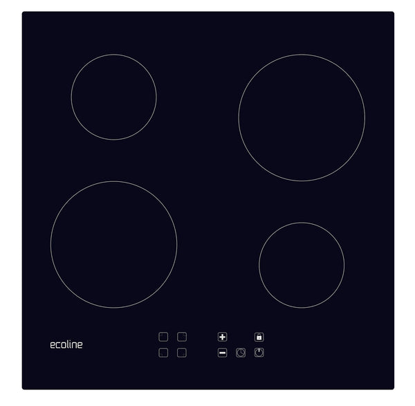 Plita vitroceramica Pyramis Ecoline 60BCBC, 2 zone de gatit, 9 trepte de putere, 58x51 cm - EpicHome.ro