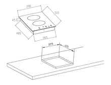 Plita vitroceramica domino Pyramis 29HL310, 2 zone de gatit, 9 trepte de putere, 29x51 cm - EpicHome.ro
