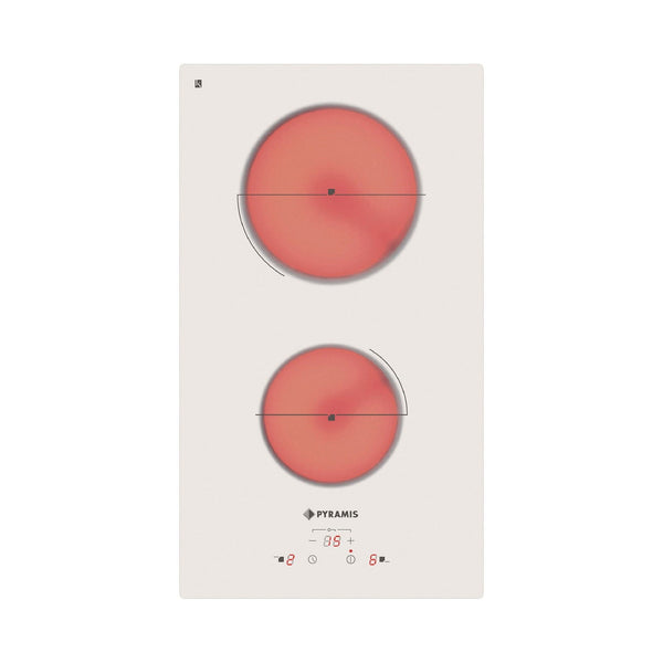 Plita vitroceramica domino Pyramis PHC31230F, 2 zone de gatit, 9 trepte de putere, 29x51 cm - EpicHome.ro