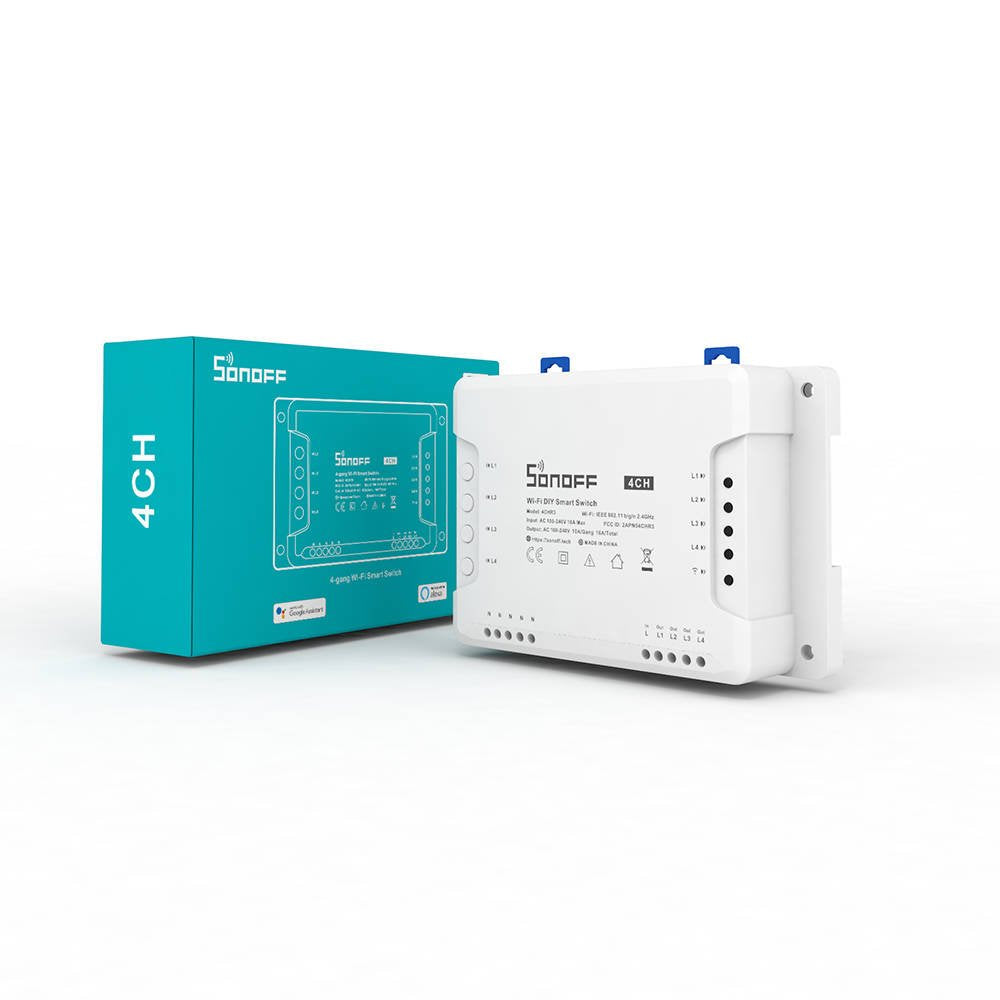 Releu smart Sonoff 4CH R3, Wi-Fi, 4 canale - EpicHome.ro
