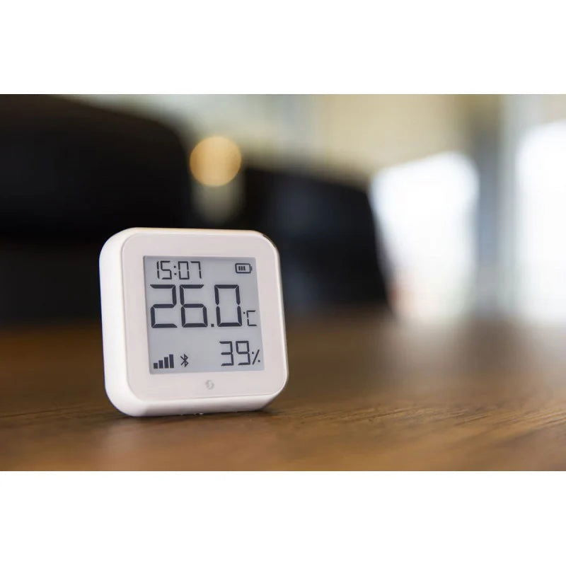 Senzor de temperatura si umiditate Shelly Plus H&T Gen3, ecran E-ink, WiFi, multiple culori - EpicHome.ro