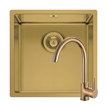 Set chiuveta patrata din inox Pyramis ASTRIS COLORA 40x40cm si baterie ECO BELLO - EpicHome.ro